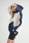 Aemi + Co Color Block Kangaroo Pocketed Hoodie