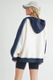 Aemi + Co Color Block Kangaroo Pocketed Hoodie