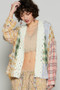 POL Raw Edge Plaid Open Front Cardigan
