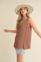 Aemi + Co V-Neck Wide Strap Tank
