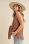 Aemi + Co V-Neck Wide Strap Tank