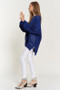 Davi & Dani Openwork Side Slit Drop Shoulder Knit Cover Up