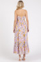 Mittoshop Floral Smocked Back Ruffled Hem Maxi Cami Dress