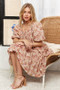 ADORA Floral Square Neck Puff Sleeve Dress
