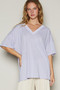 POL V-Neck Half Sleeve T-Shirt