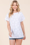 BOMBOM Floral Textured Short Sleeve T-Shirt