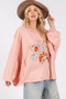 SAGE + FIG Flower Patch Dropped Shoulder Oversize Top