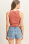 HYFVE Mineral Wash Rib Knit Tank
