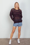 VERY J Openwork Slit Knit Cover Up