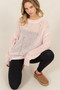 HYFVE Distressed Long Sleeve Knit Top