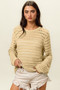 BiBi Round Neck Openwork Knit Cover Up
