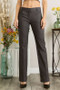 Mittoshop Full Size Solid Color Pants with Pocket Plus Size