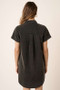 Mittoshop Button Detail Collared Neck Short Sleeve Shirt Dress