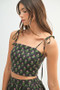 MABLE Floral Crop Top and Skirt Set