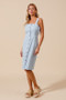 SO ME Button Down Pocket Front Pinafore Dress