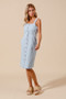 SO ME Button Down Pocket Front Pinafore Dress