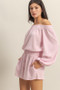 HYFVE Off Shoulder Top and Shorts Set