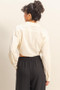 HYFVE Washed Tie Front Crop Top