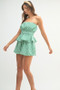 MABLE Gingham Tube Top and Shorts Set