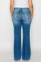 bytos Full Size Distressed High Rise Jeans with Pockets