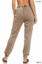 Zenana Acid Wash Fleece Sweatpants with Pockets