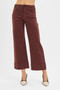 RISEN Tummy Control High Rise Crop Wide No Waist Band Pants