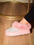 WILD DIVA Embellished Faux Fur Platform Booties