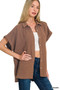Zenana Woven Airflow Button Down Shirt