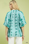 Umgee Collared Floral Print Top
