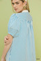 Umgee Pinstripe Shift Dress with Contrast Trim