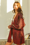 BiBi Metallic Knit V-neck Open Sweater Cardigan