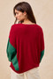 BiBi Christmas Theme Tree Embroidered Sweater