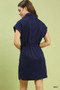 Umgee Dolman Sleeve Zip Detail Dress
