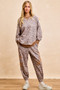 BiBi Leopard Printed French Terry Sweatshirt