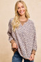BiBi Leopard Printed French Terry Sweatshirt