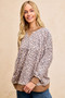 BiBi Leopard Printed French Terry Sweatshirt