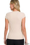 Zenana Interlock Short Sleeve Top