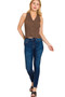 Zenana Ribbed Knit Button-Down Sweater Vest