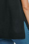Umgee High-Low Turtleneck Sleeveless Sweater Top