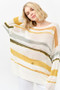 And The Why Abstract Striped Light Weight Loose Sweater
