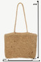 Fame Square Braided Pattern Tote Bag