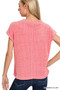 Zenana Chenille Waffle Short Sleeve Sweater
