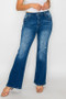bytos Full Size High Rise Bootcut Jeans with Pockets
