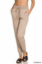 Zenana Drawstring Cotton Joggers with Pockets