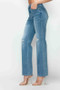 bytos Full Size Distressed High Rise Straight Jeans