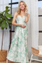 ADORA Print Spaghetti Strap Maxi Dress