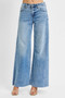 RISEN Full Size Tummy Control High Rise Ankle Palazzo Jeans Plus Size