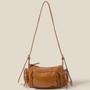 Fame Glossy Faux Leather Multi Pocket Hand Bag