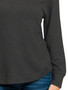 Zenana Full Size Raised Rib Round Neck Long Sleeve Top Plus Size