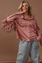 BiBi Suede Fringe Long Sleeve Jacket